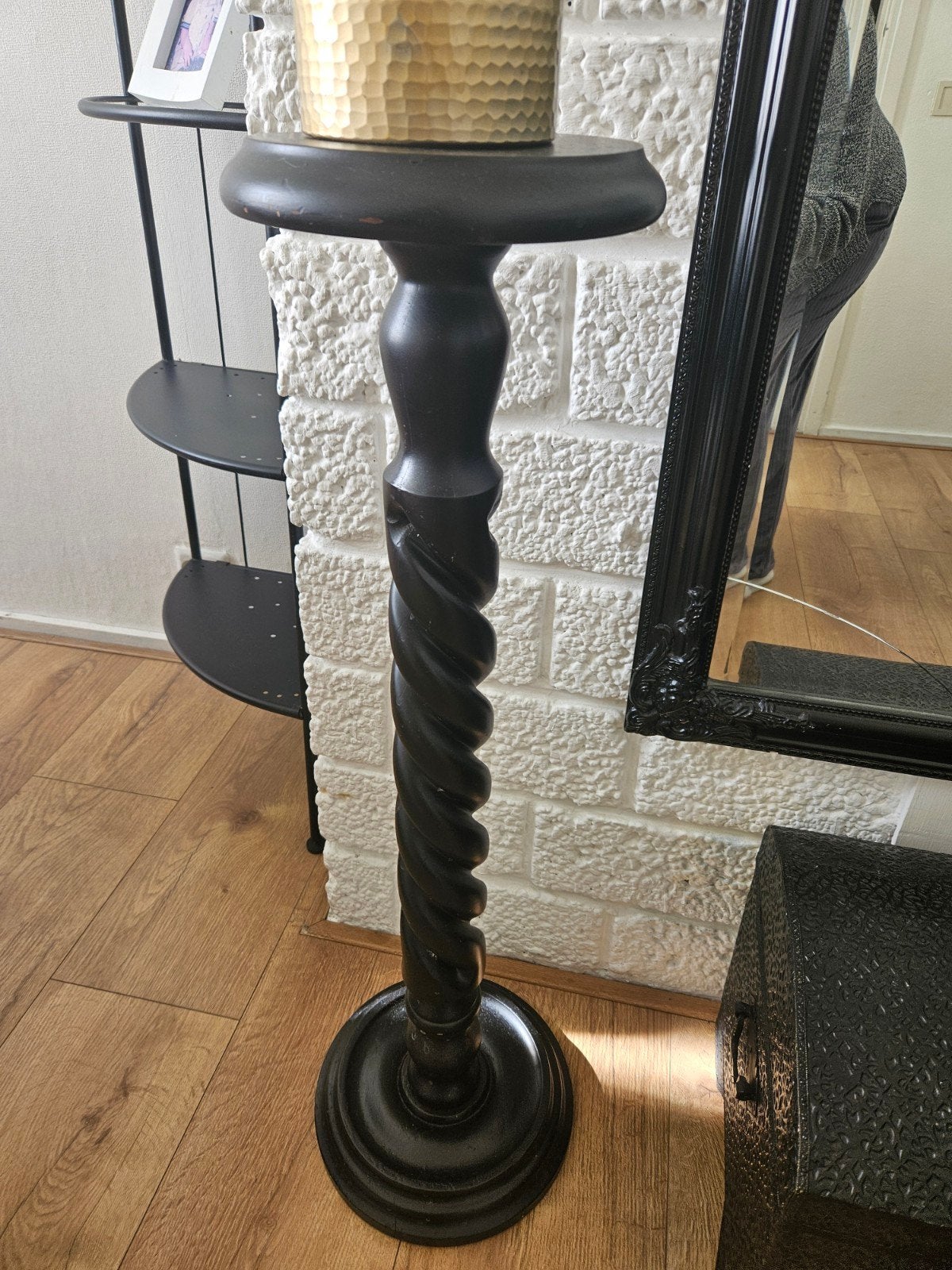 Sidetable van echt hout, 90 cm hoog, Huis en Inrichting, Tafels | Sidetables, 100 tot 150 cm, Ophalen of Verzenden, Zo goed als nieuw