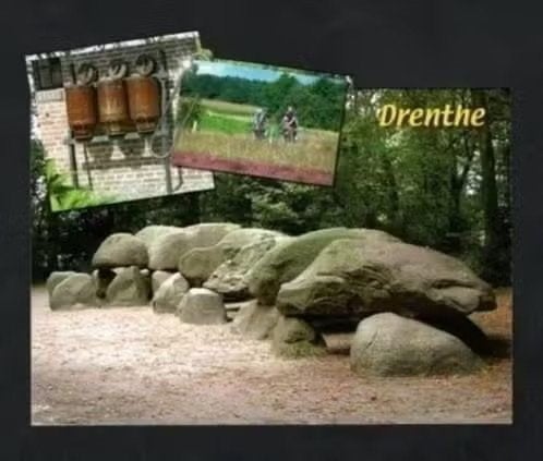 Drenthe Borger Hunebed Melkbussen., Verzamelen, Ophalen of Verzenden, 1980 tot heden, Ongelopen, Drenthe