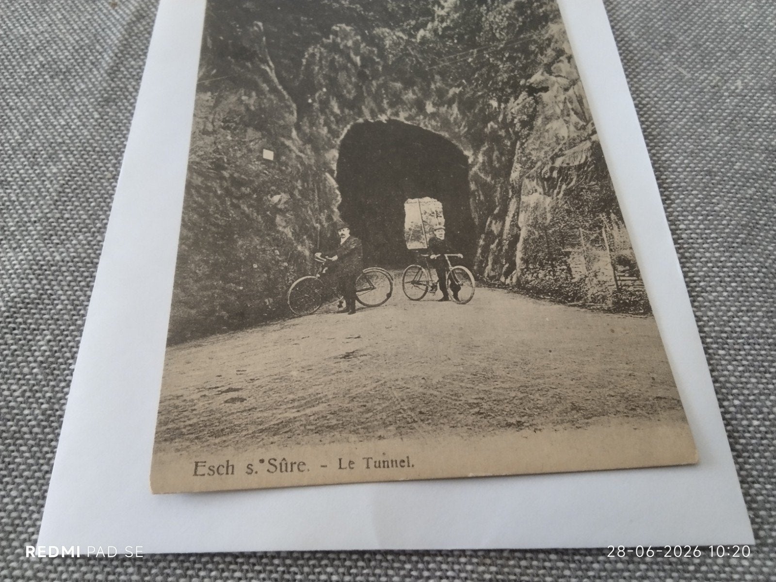 Ongelopen oude ansichtkaart Esche s. Sûre - Le Tunnel, Ophalen of Verzenden, Voor 1920, Ongelopen