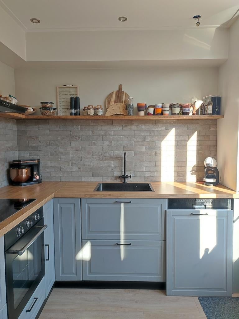 IKEA Metod keuken te koop - grijs., Ophalen, Gebruikt, Hoekkeuken, Hout