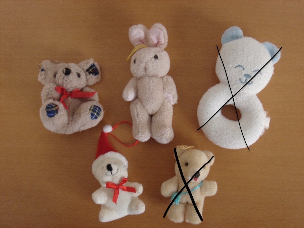 3 Knuffels Kleinste 10 cm en grootste 16 cm, Ophalen of Verzenden, Gebruikt, Overige typen