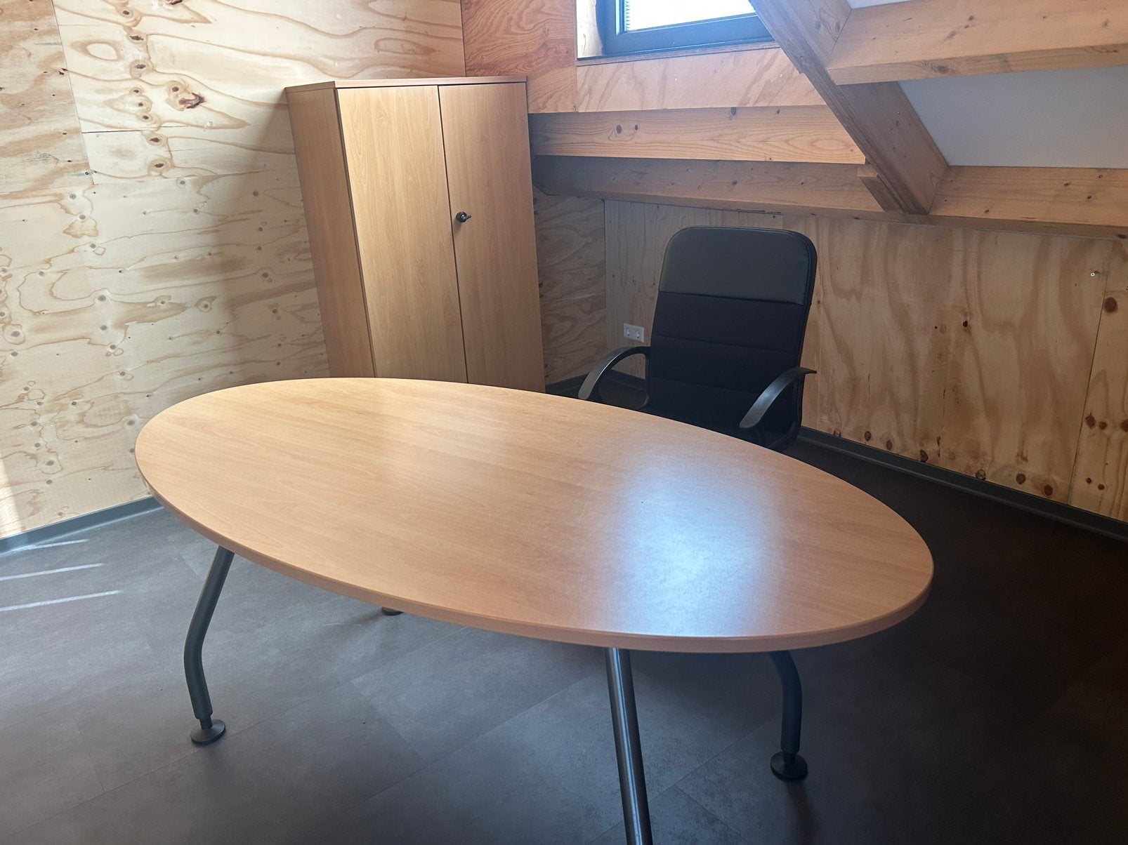 Complete kantoor set burostoel burotafel archiefkast, Ophalen, Gebruikt