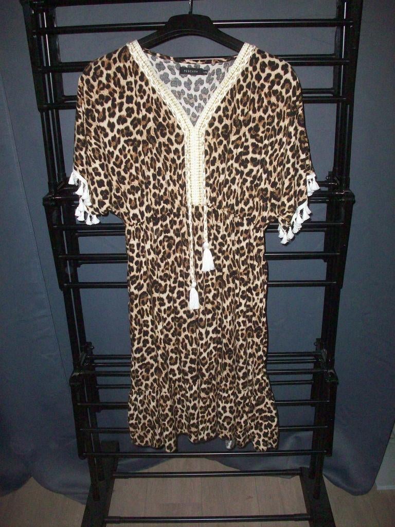 Damens printer met tijger print, Kleding | Dames, Ophalen, Bruin, Maat 42/44 (L), Zo goed als nieuw
