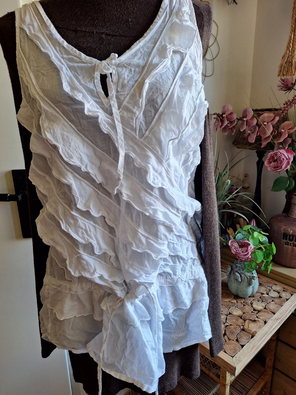 Didi tuniek m wit, Kleding | Dames, Blouses en Tunieken, Ophalen of Verzenden, Gedragen, Maat 38/40 (M), Wit