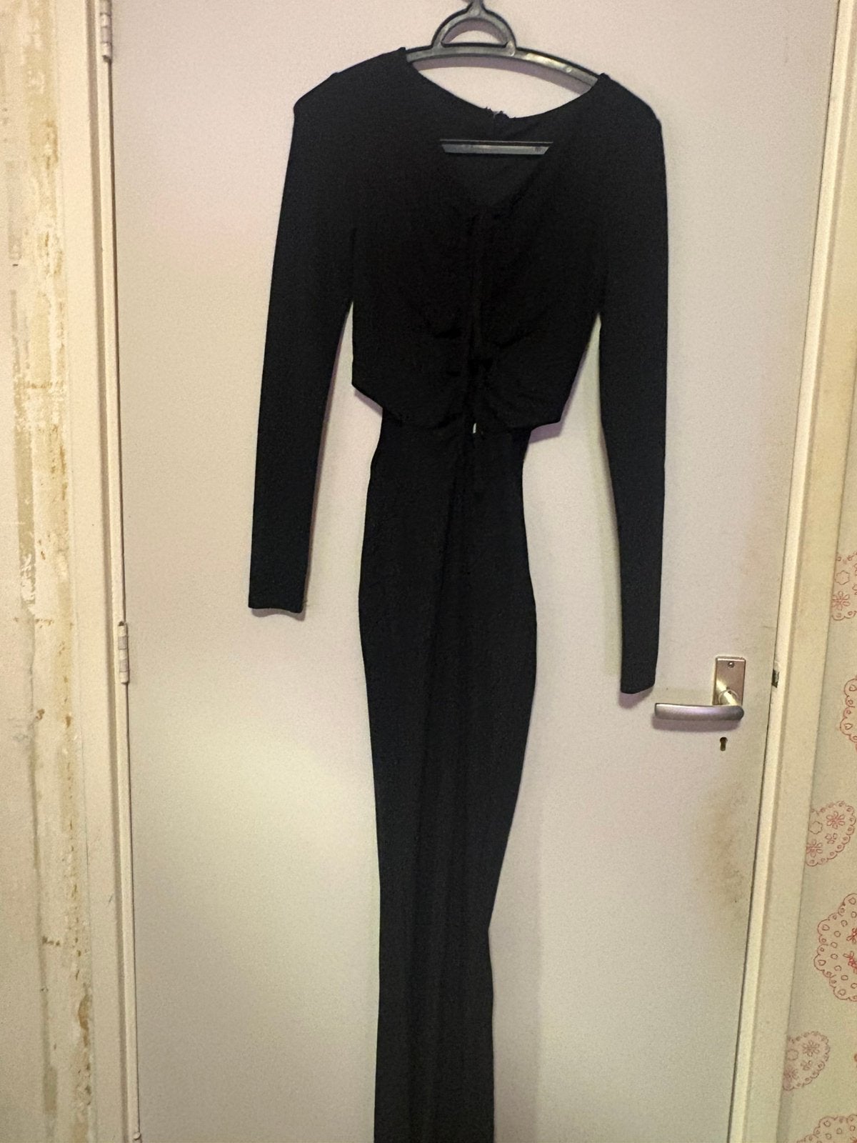 Dames zwarte sexy jumpsuit, Kleding | Dames, Jumpsuits, Verzenden, Zo goed als nieuw, Maat 36 (S), Zwart
