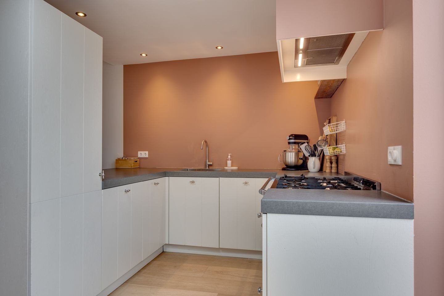 Keuken in goede staat Leusden t.e.a.b., Huis en Inrichting, Ophalen, Gebruikt, U-keuken, Graniet of Steen