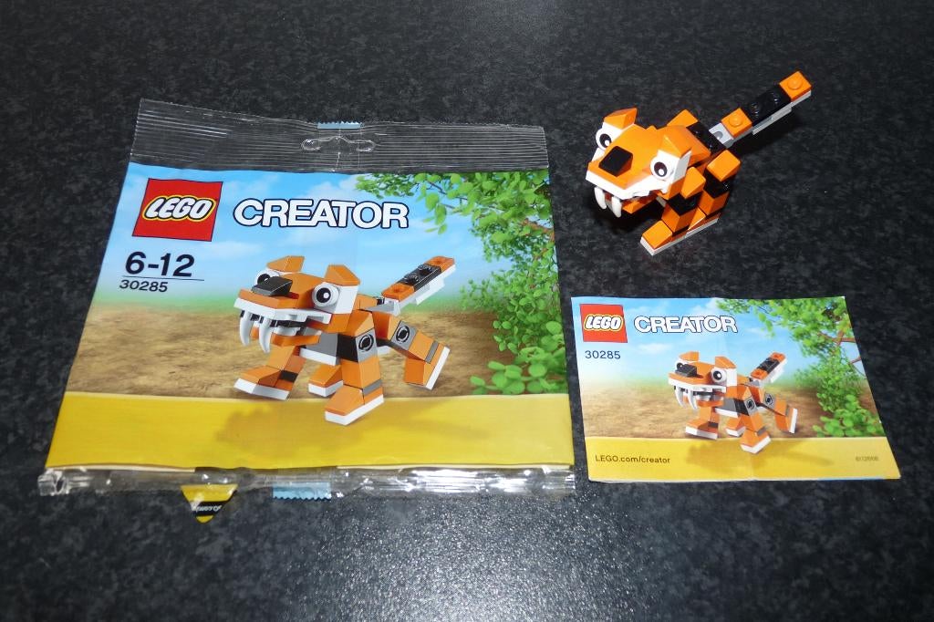 als nieuw Lego Creator 30285 Tijger incl polybag en boekje, Compleet, Lego, Ophalen of Verzenden, Zo goed als nieuw