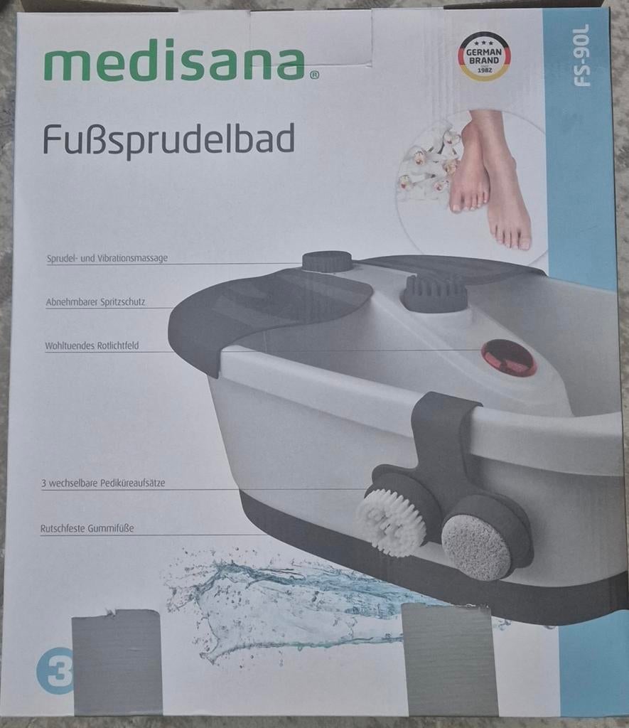 Medisana Voetenbad met Sprudel- en Vibratiemassage, Ophalen of Verzenden, Nieuw, Hand- en Voetverzorging