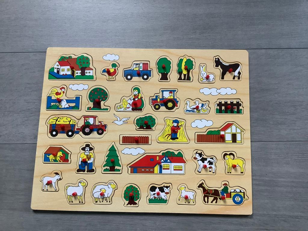 Houten Boerderij Puzzel voor Kinderen, Ophalen of Verzenden, Zo goed als nieuw