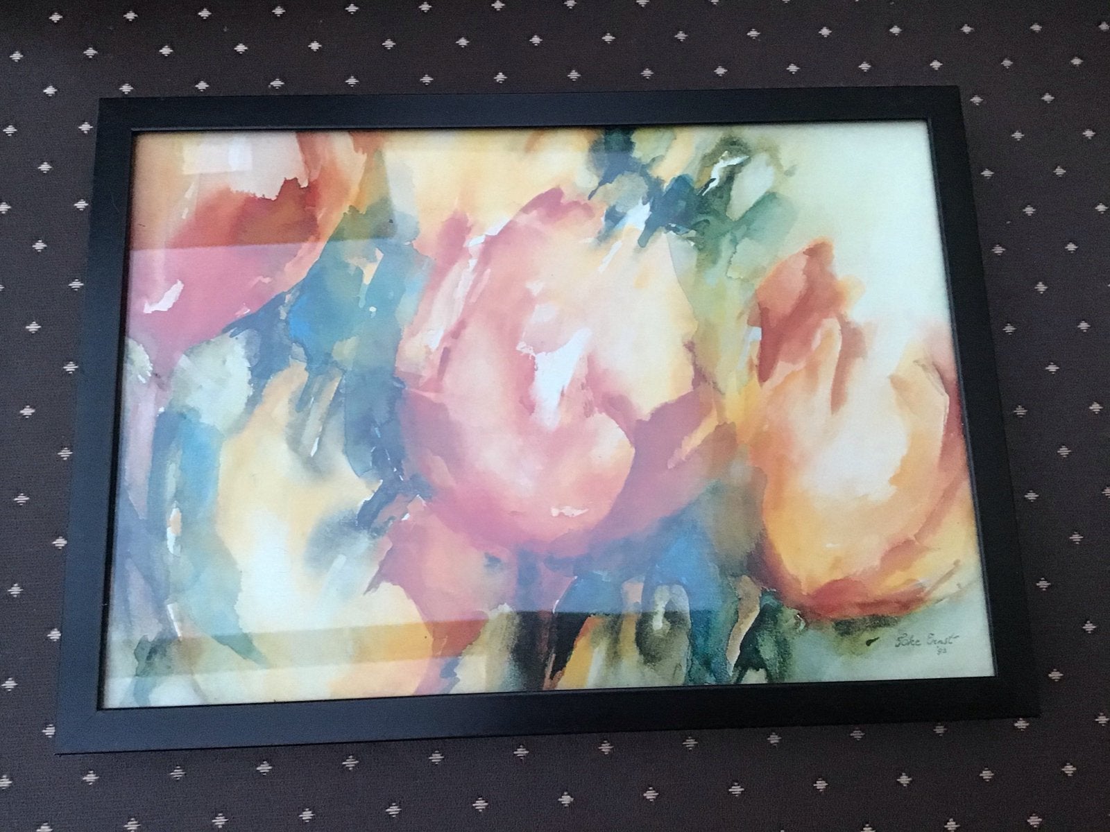 Foto lijstje zwart metaal 21 1/2 bij 15 1/2, Ophalen of Verzenden, Zo goed als nieuw