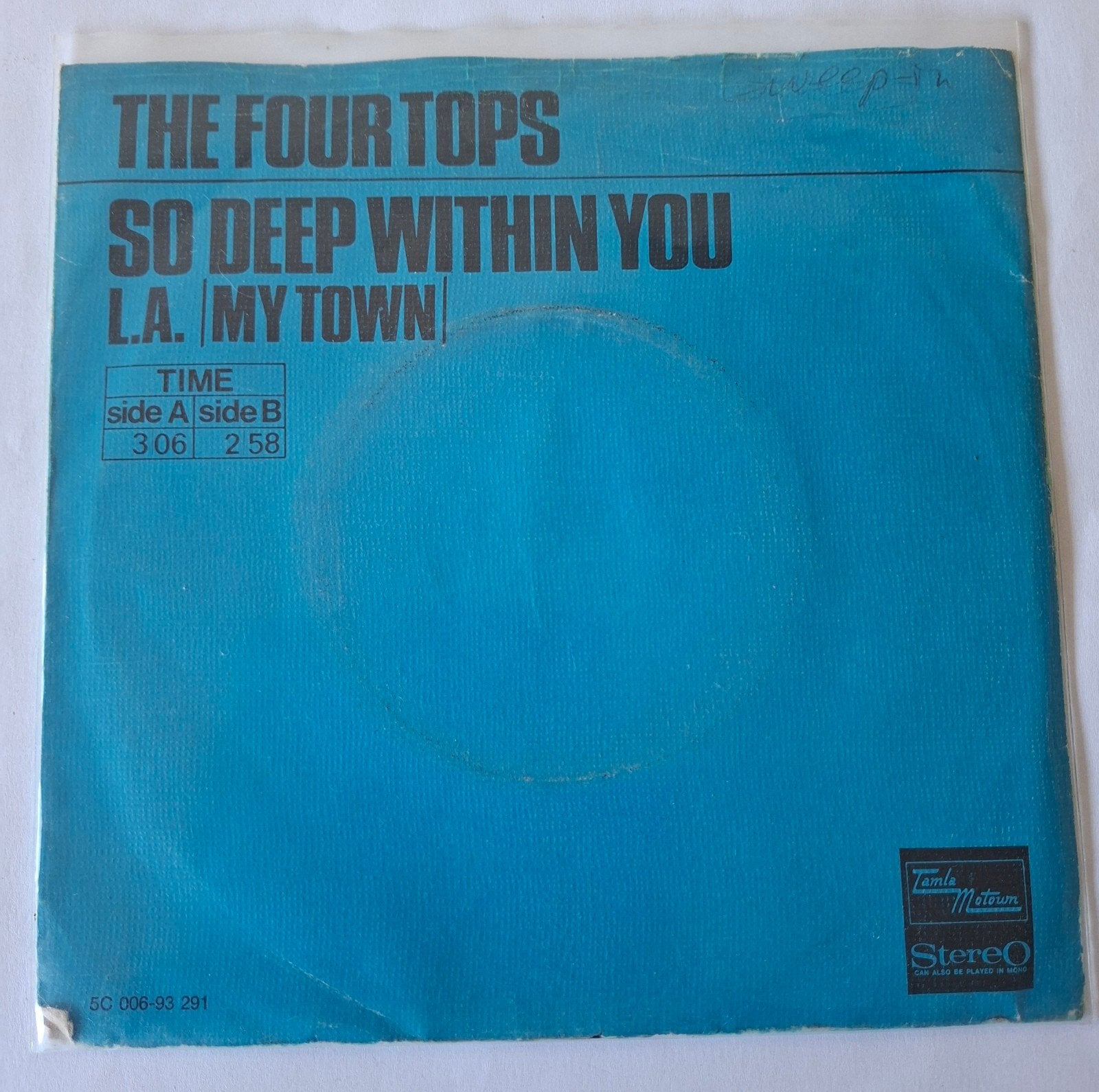 The Four Tops     So deep within you, Ophalen of Verzenden, Gebruikt, 7 inch, Pop