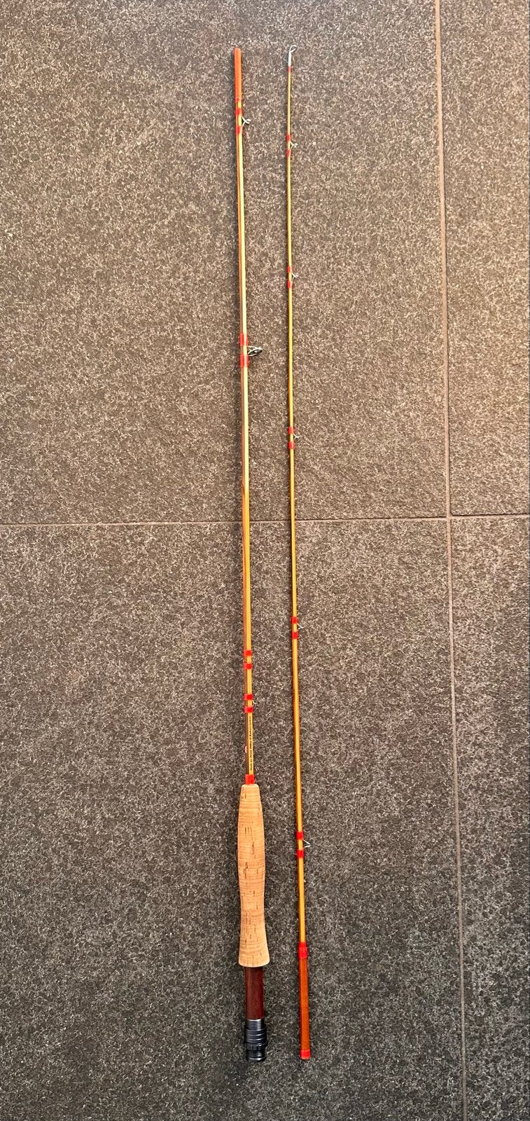 Exclusieve Split Cane Peter Pilley & Robert Lawes 6'6" #3-5, Ophalen of Verzenden, Zo goed als nieuw, Complete hengel