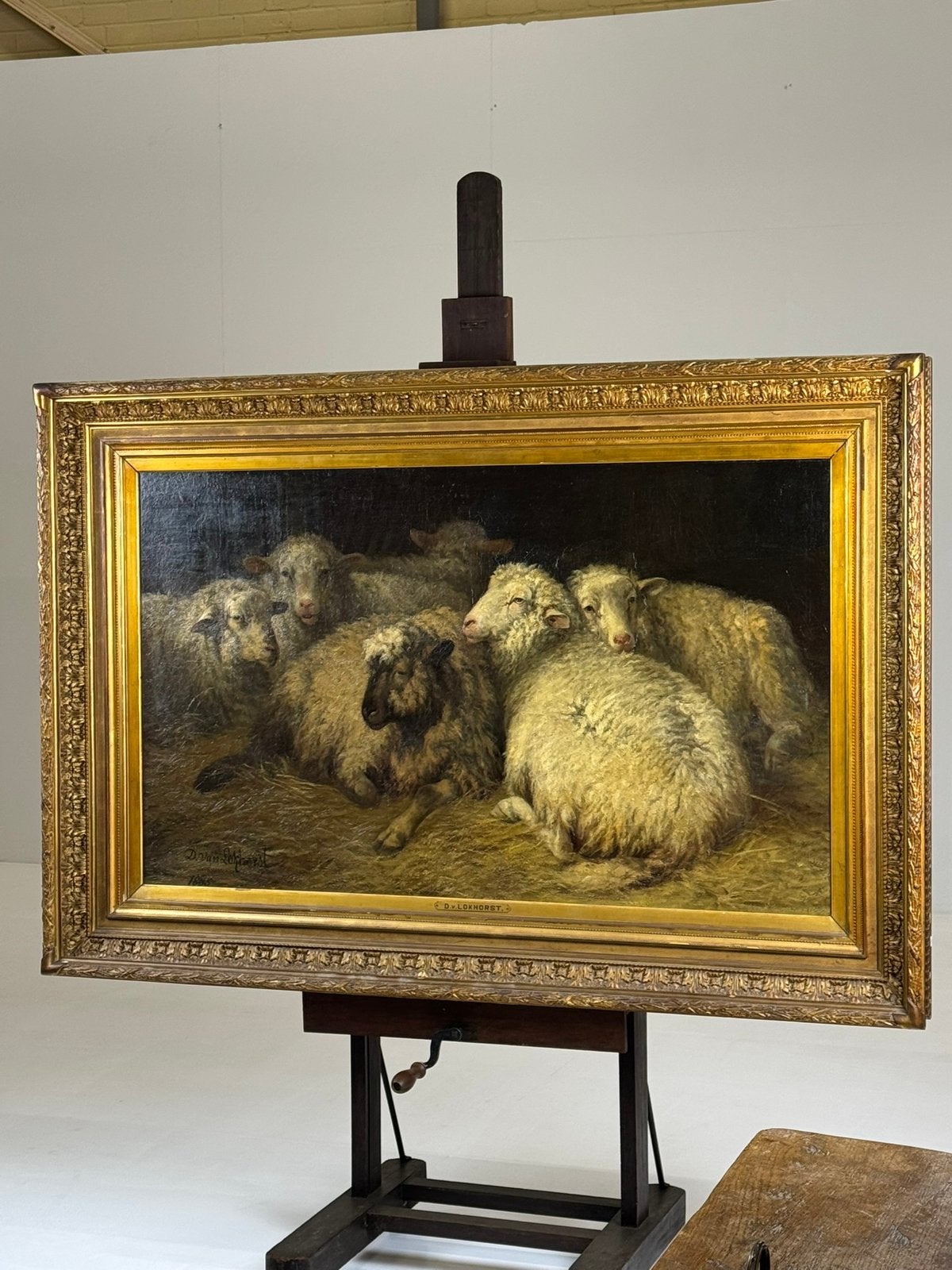 Schilderij D van Lokhorst, Ophalen
