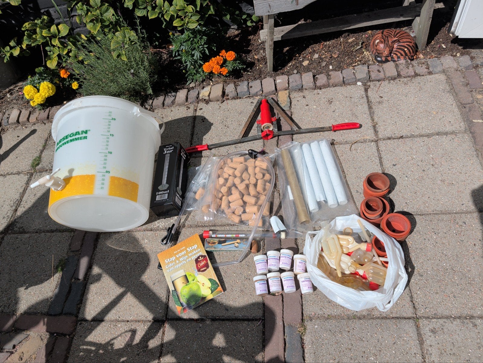 Complete Wijn Maak Set - Alles voor zelf wijn maken, Ophalen of Verzenden, Gebruikt