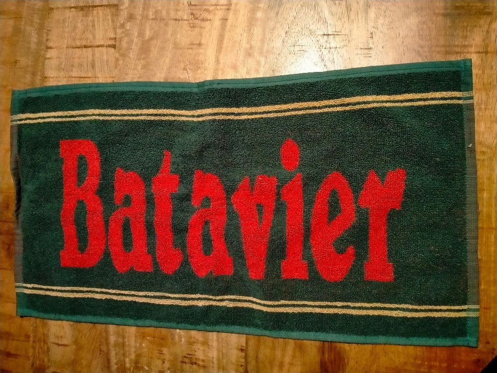 Batavier bier drank vintage logo bardoekje bar doek logo, Verzamelen, Ophalen of Verzenden, Gebruikt, Overige typen, Overige merken