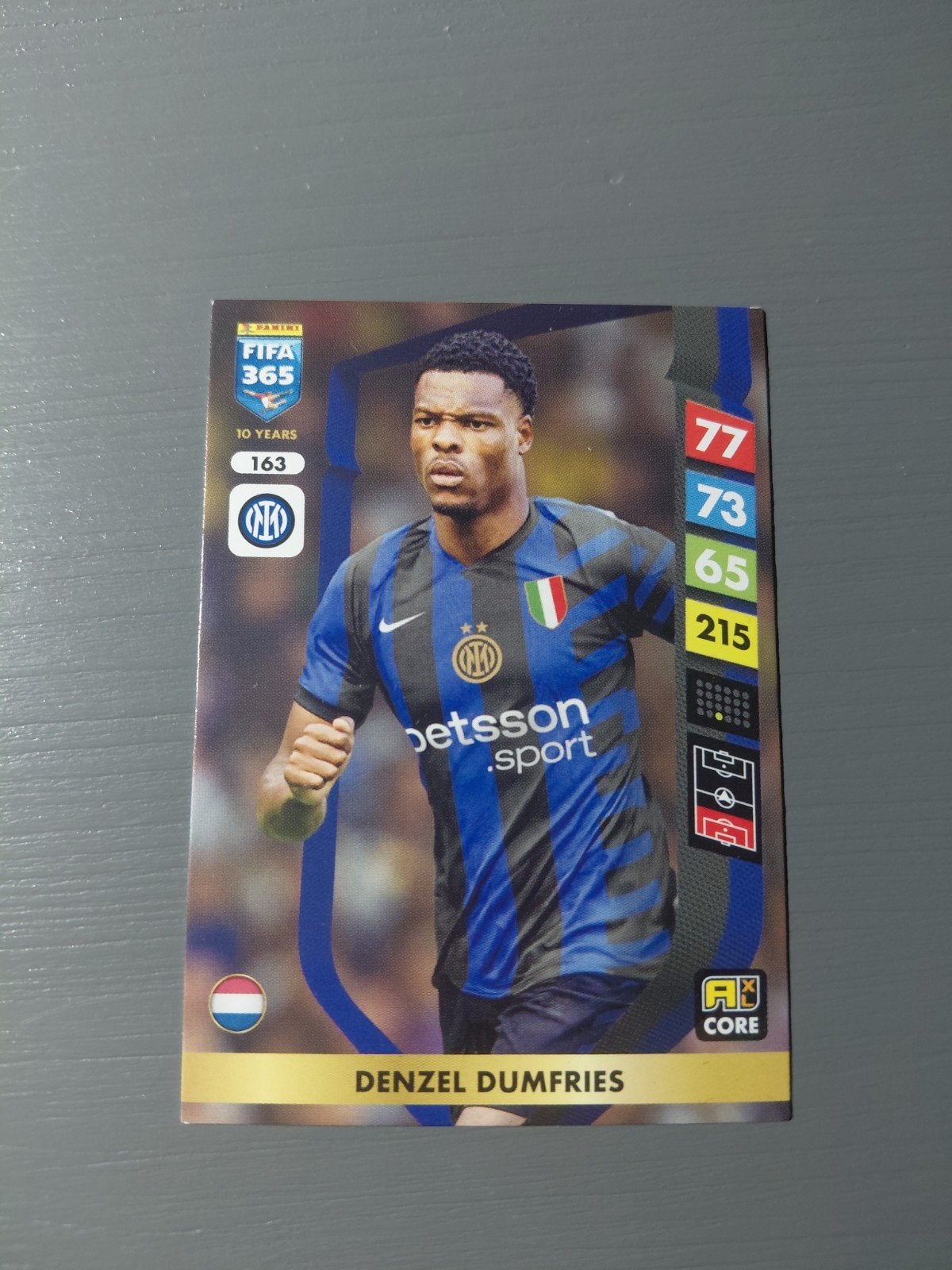 denzel dumfries (inter milan/real madrid) panini, Ophalen of Verzenden, Nieuw, Buitenlandse clubs, Poster, Plaatje of Sticker