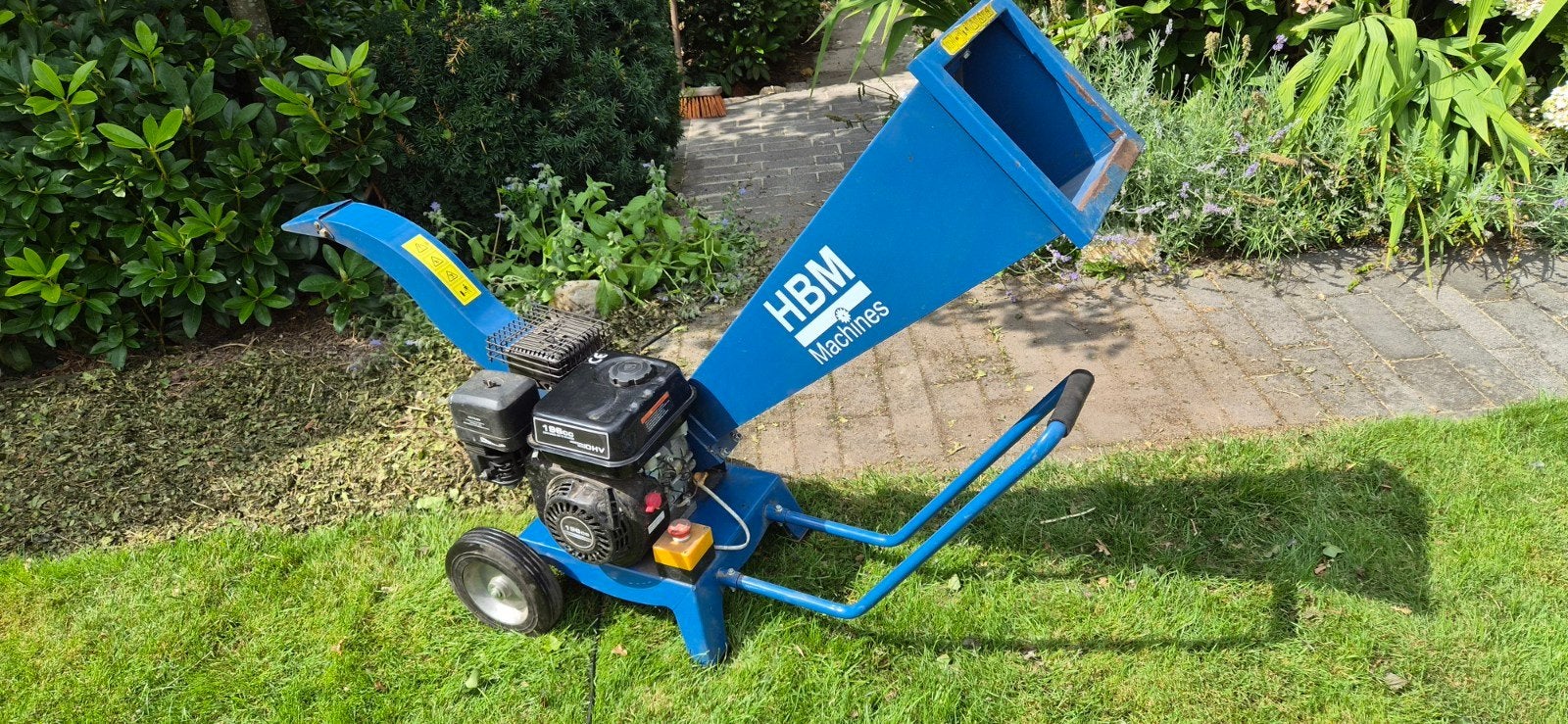 HBM Hakselaar op Benzine - Inclusief Husqvarna Power 4, Tuin en Terras, Ophalen of Verzenden, Gebruikt, Benzine, HBM