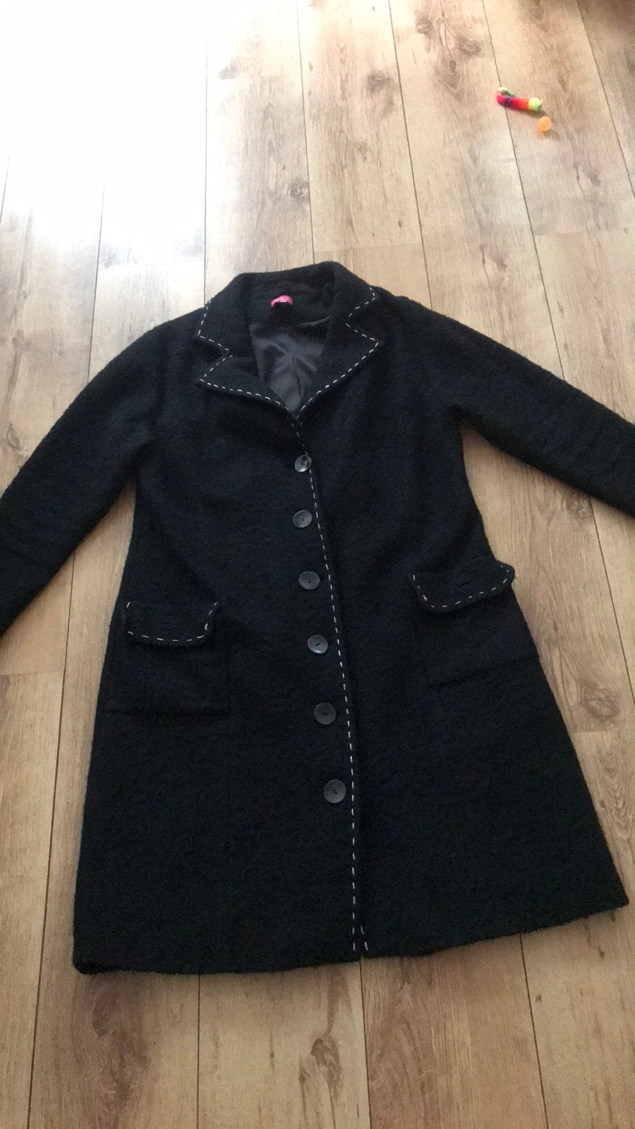 Vest jas, tante Betsy, wol mix, mt 40/42, Ophalen of Verzenden, Gedragen, Maat 38/40 (M), Blauw