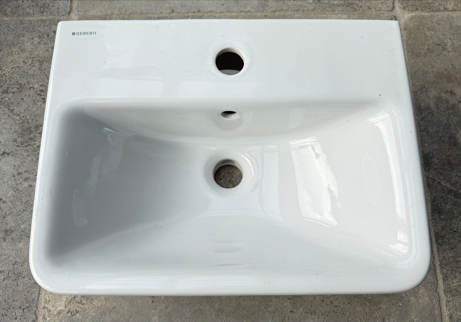 Geberit Renova Plan Wastafel 45x34cm Wit Nieuw, Ophalen, Nieuw, Wastafel