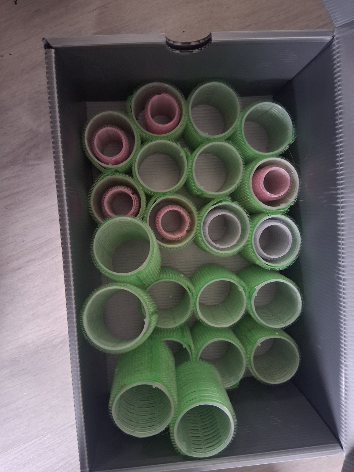 Haarrollers en flexibele krullers set, Ophalen of Verzenden, Zo goed als nieuw, Krultang of Stijltang
