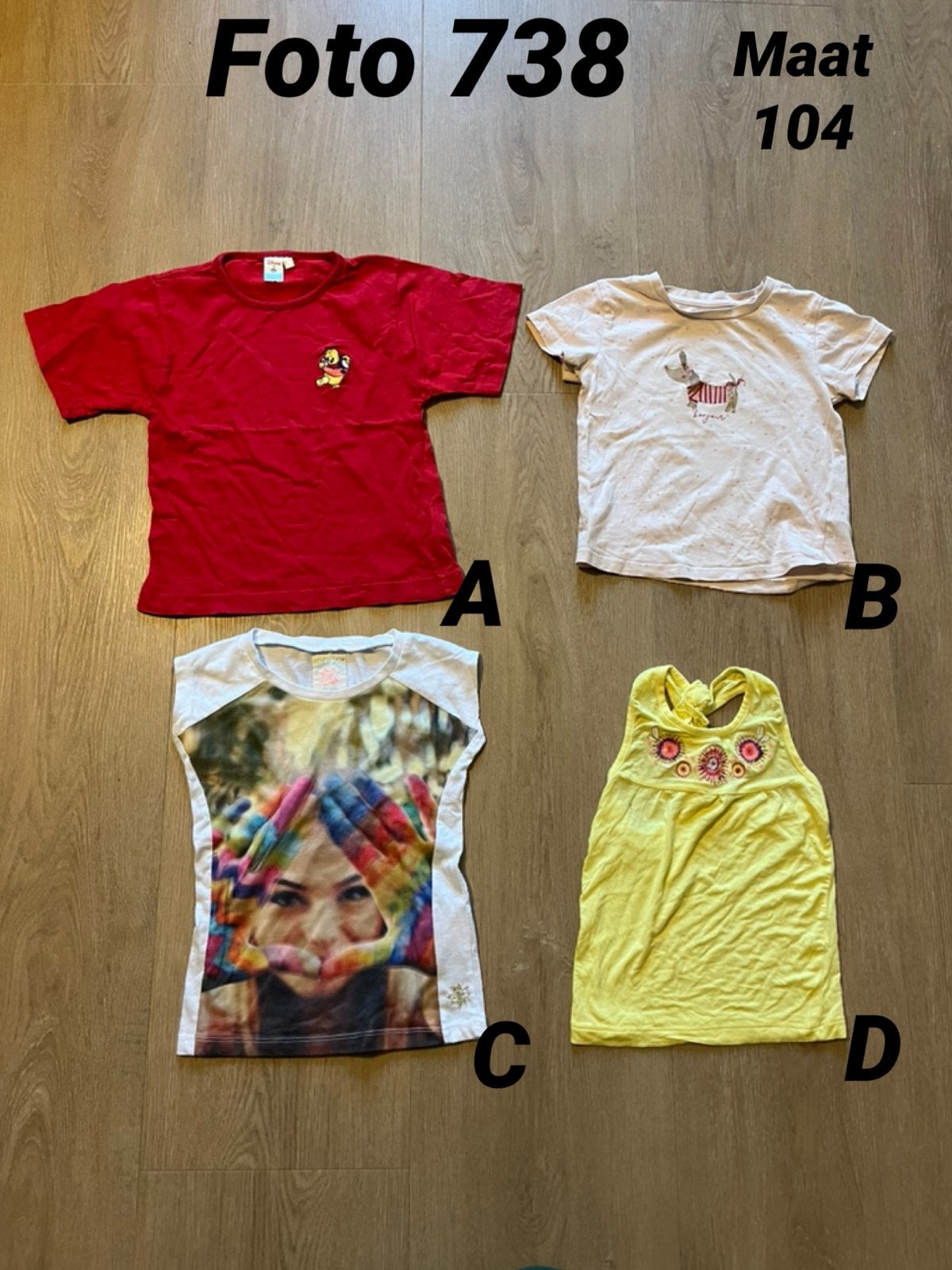 Shirt meisje maat 104 zgan *foto 738*, Kinderen en Baby's, Ophalen of Verzenden, Zo goed als nieuw, Meisje, Shirt of Longsleeve