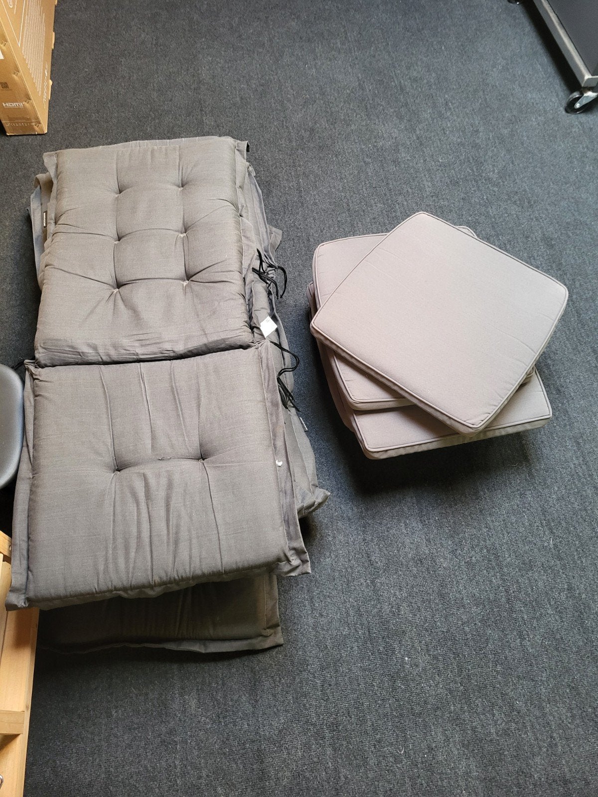 Comfortabele tuinkussens - Grijs, Ophalen, Gebruikt, Grijs, Rechthoekig