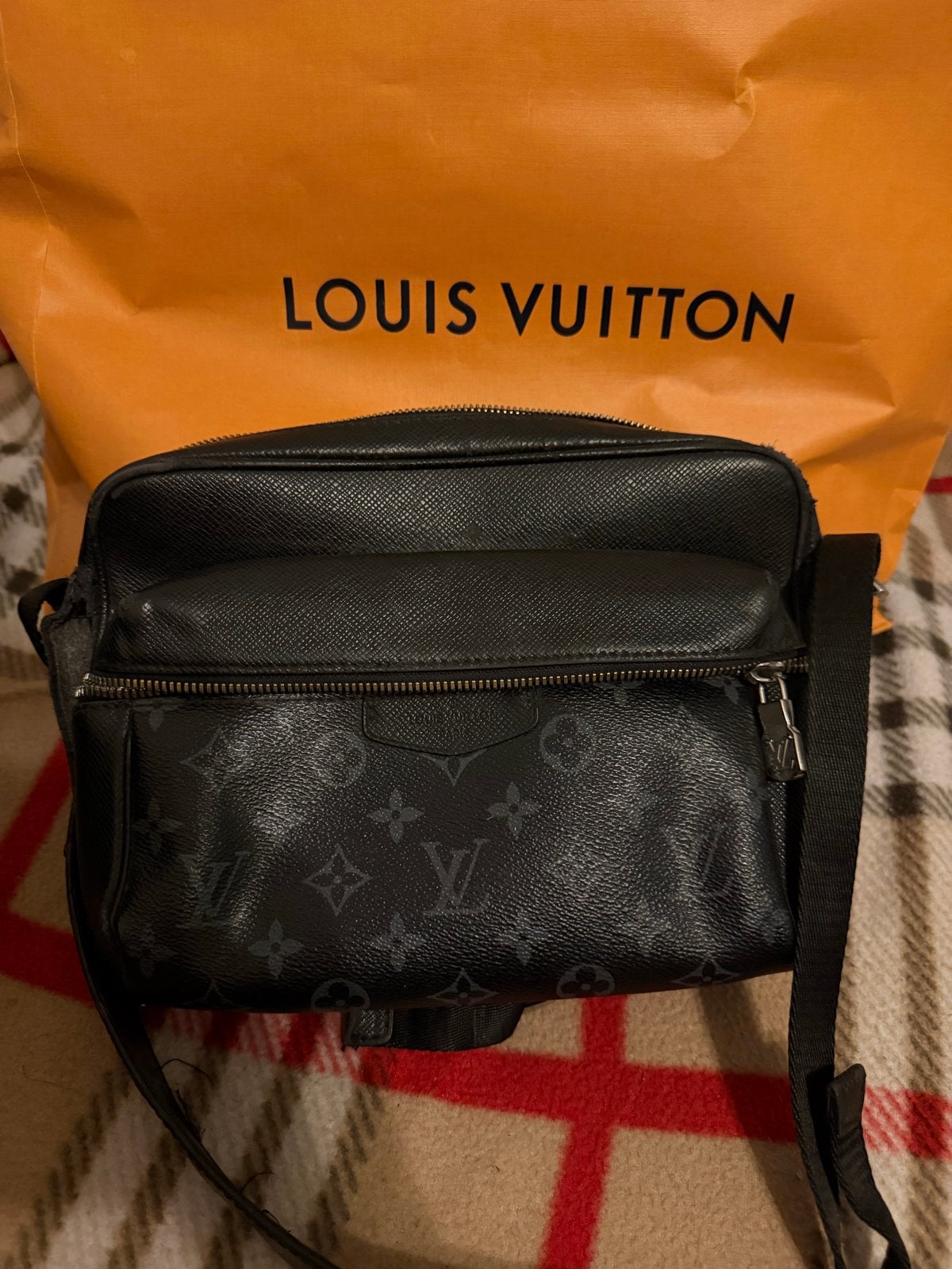 Louis Vuitton Messenger Tas - Zwart Monogram, Ophalen of Verzenden, Gebruikt, Zwart