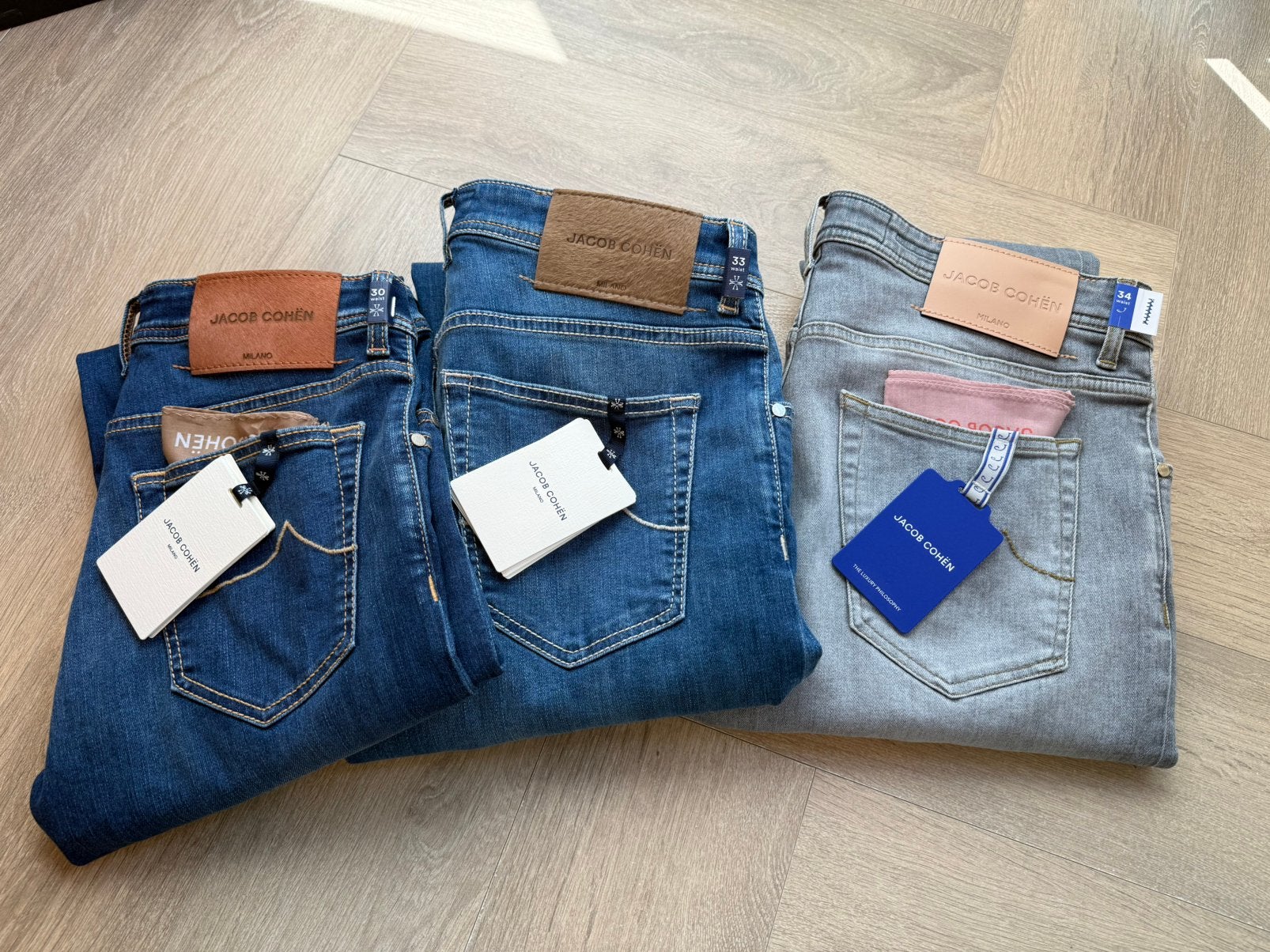 Partij Jacob Cohen jeans te koop App je maat door, Kleding | Heren, Spijkerbroeken en Jeans, Verzenden, Nieuw, Blauw, W33 - W34 (confectie 48/50)