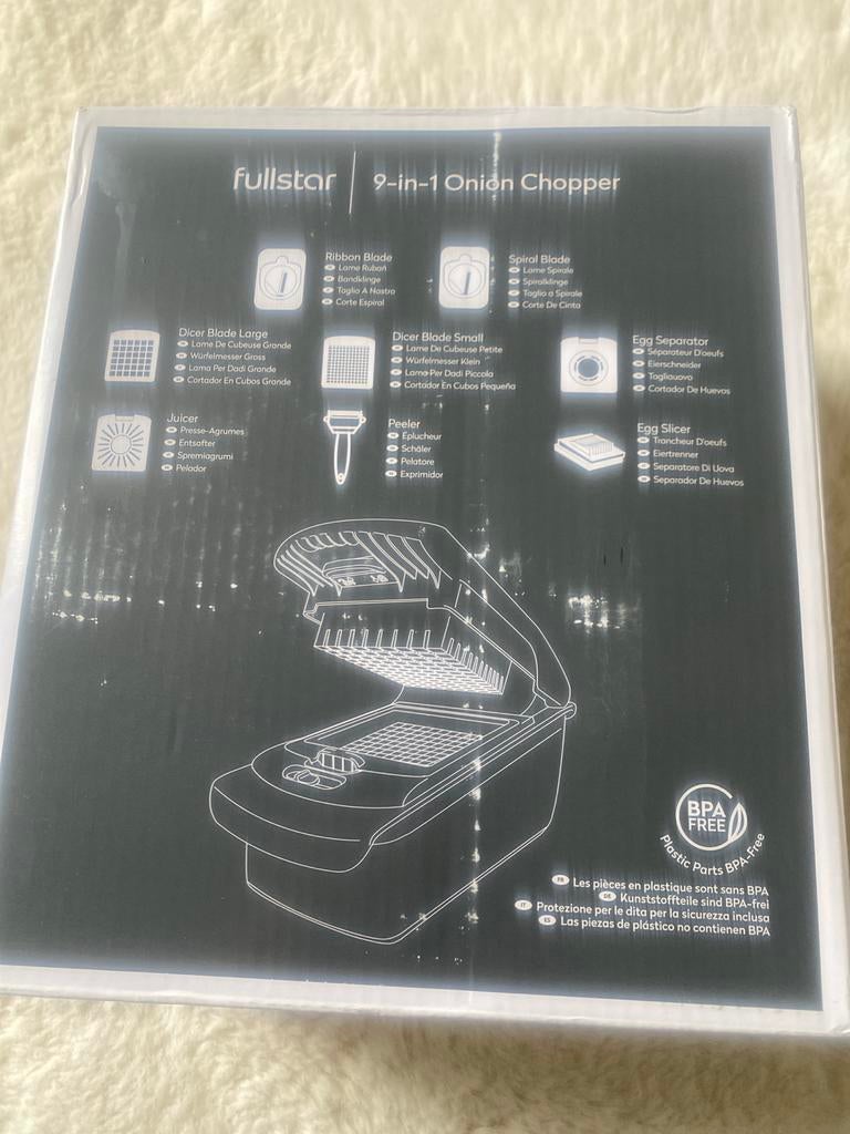 Fullstar 9-in-1 Onion Chopper - Nieuw in doos, Overige typen, Kunststof, Ophalen of Verzenden, Zo goed als nieuw