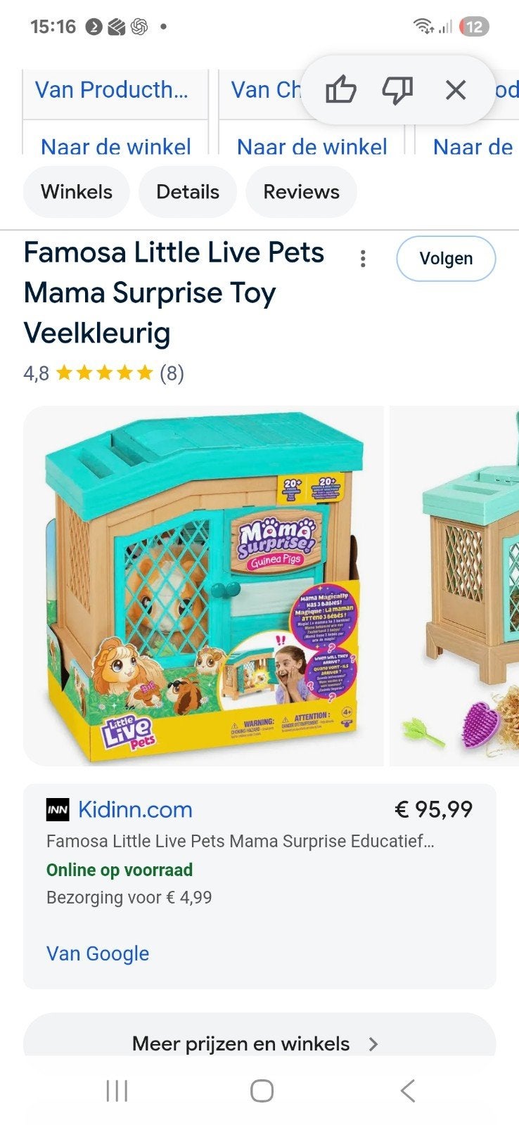 Little Live Pets Mama Surprise Speelset met cavia's, Kinderen en Baby's, Speelgoed | Overig, Ophalen, Gebruikt, Jongen of Meisje