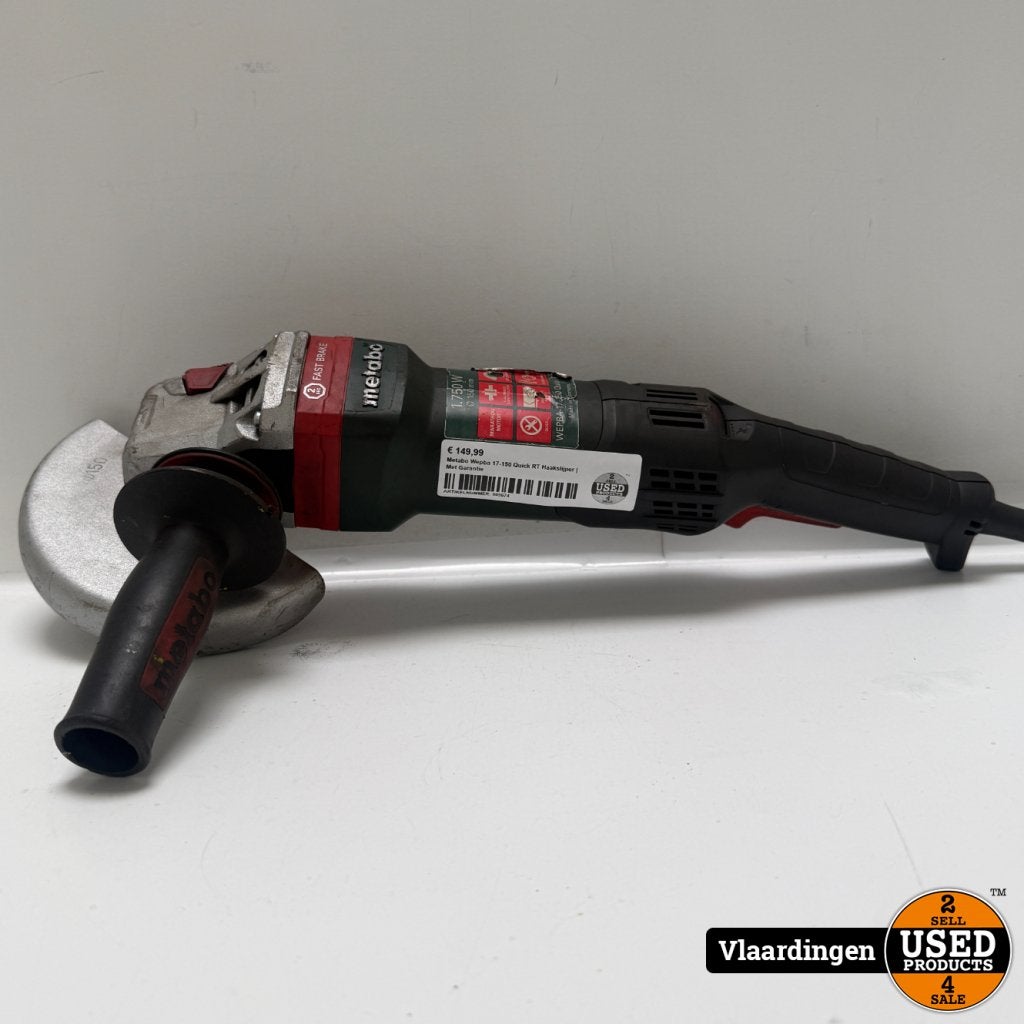 Metabo Wepba 17-150 Quick RT Haakselijper | Met Garantie, Metabo, Zo goed als nieuw, Support@metabo.com, Metabo Corporation, Metabo-Werke GmbH, 
72622 NÃ¼rtingen
Germany