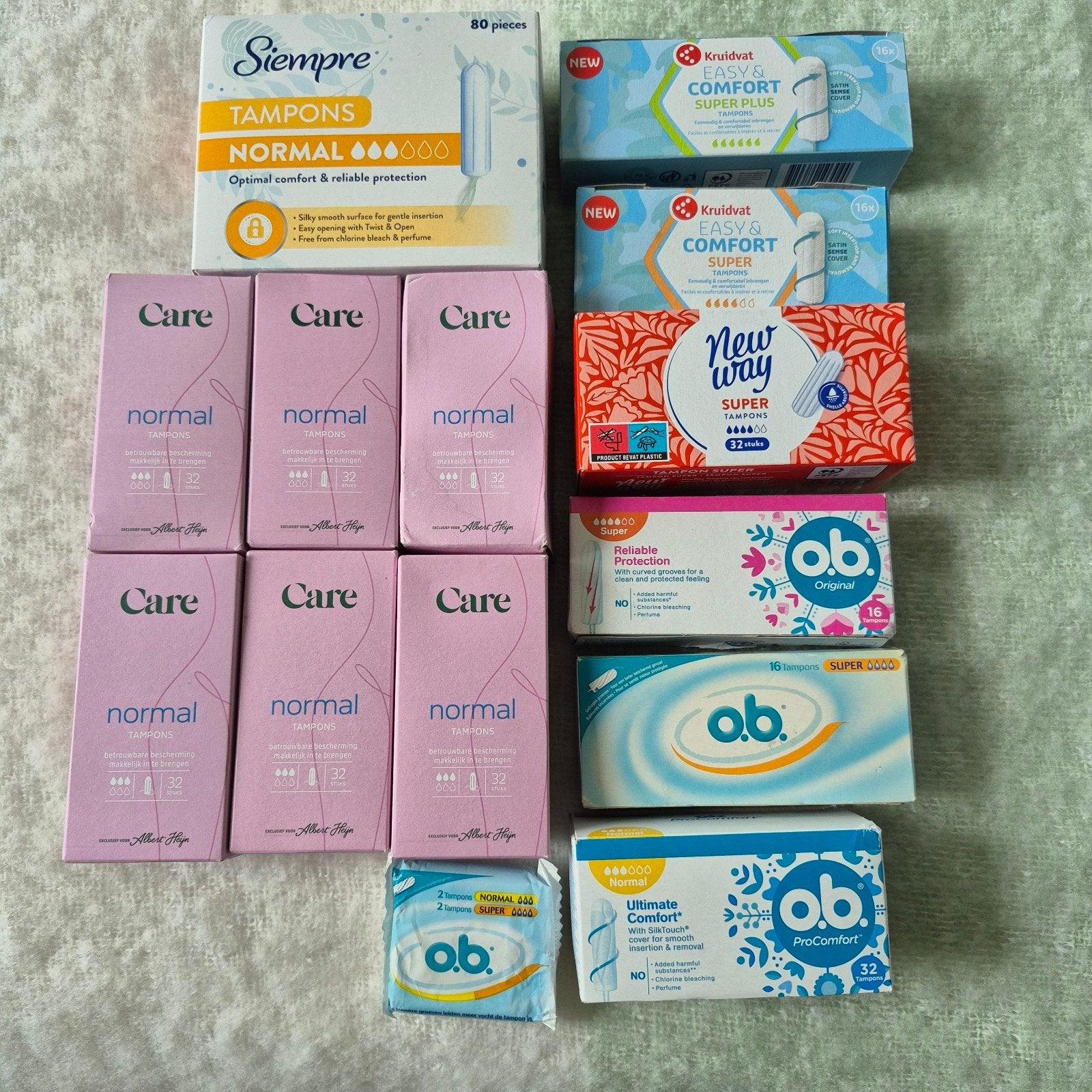 Nieuwe tampons - Diverse merken en maten (404 stuks), Ophalen of Verzenden, Nieuw, Overige typen
