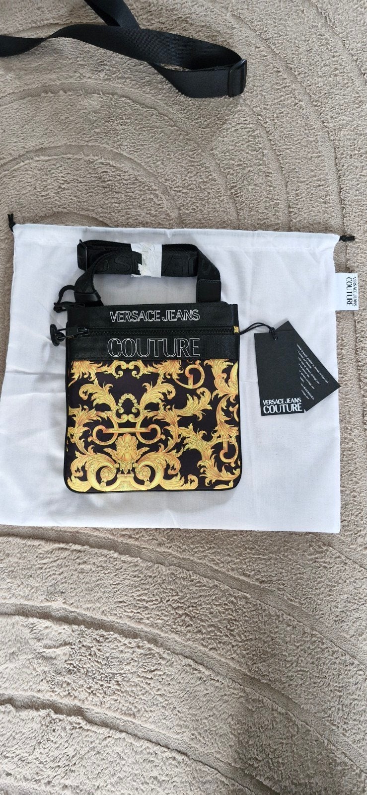 Versace Jeans Couture Schoudertas met Barokprint, Sieraden, Tassen en Uiterlijk, Ophalen of Verzenden