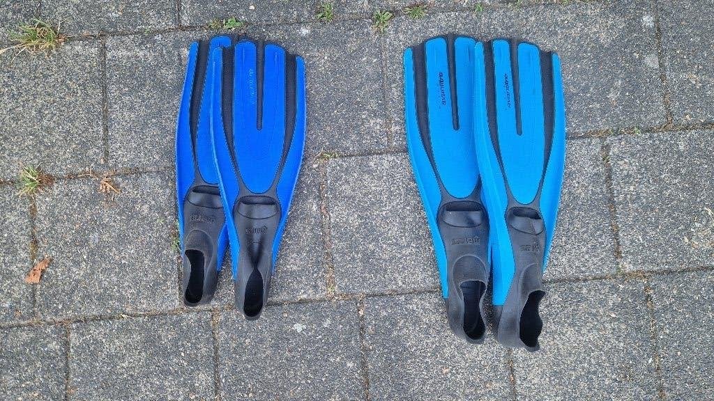 Mares snorkel flippers - maat 39/39 en maat 44/45, Ophalen of Verzenden, Zo goed als nieuw, Snorkelvinnen