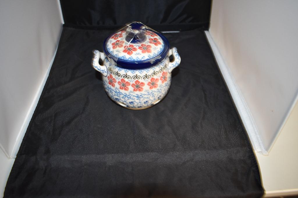 Knoflookpot Red Violets Bunzlau Castle servies, Keramiek, Ohmstraat 20, 3861NB Nijkerk, Overige typen, Nieuw