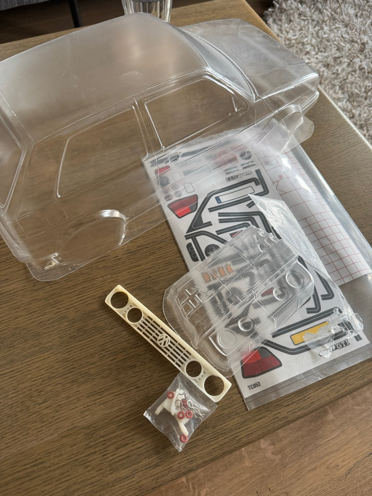 RC Carrosserie Volkswagen Golf GTI MK2 (ongebruikt), Overige merken, Auto, 1:32 tot 1:50, Nieuw