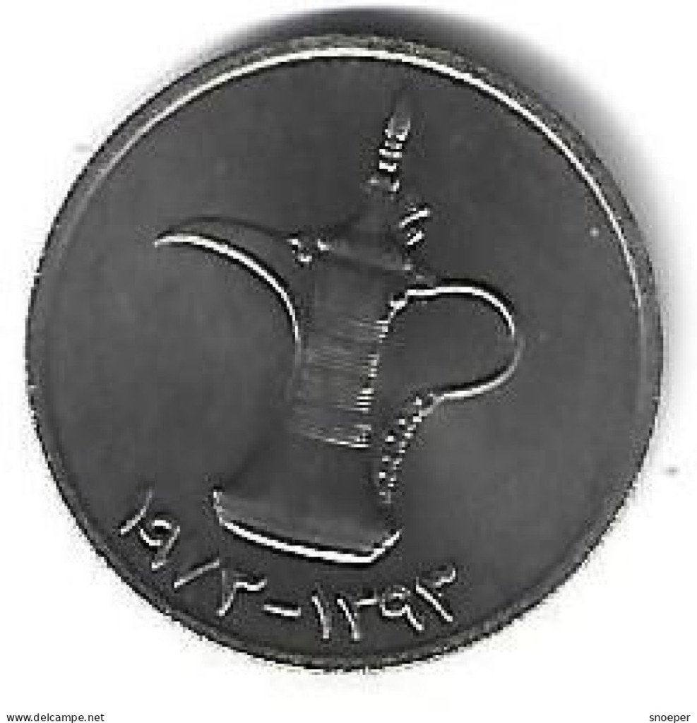 united arab emirates 1 dirham 1973 km 6.1 xf+, Verzenden, Midden-Oosten, Losse munt