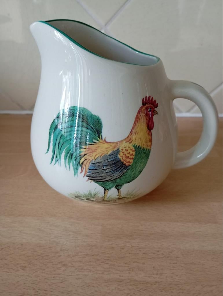 Schenkkan haan 🐓 Ironstone England, Huis en Inrichting, Keuken | Servies, Ophalen of Verzenden, Porselein, Overige stijlen, Overige typen