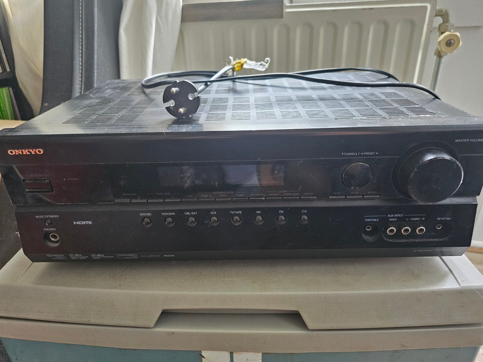 Onkyo AV Receiver - Gebruikt, zonder afstandsbediening, Ophalen of Verzenden, 60 tot 120 watt, Onkyo, Gebruikt
