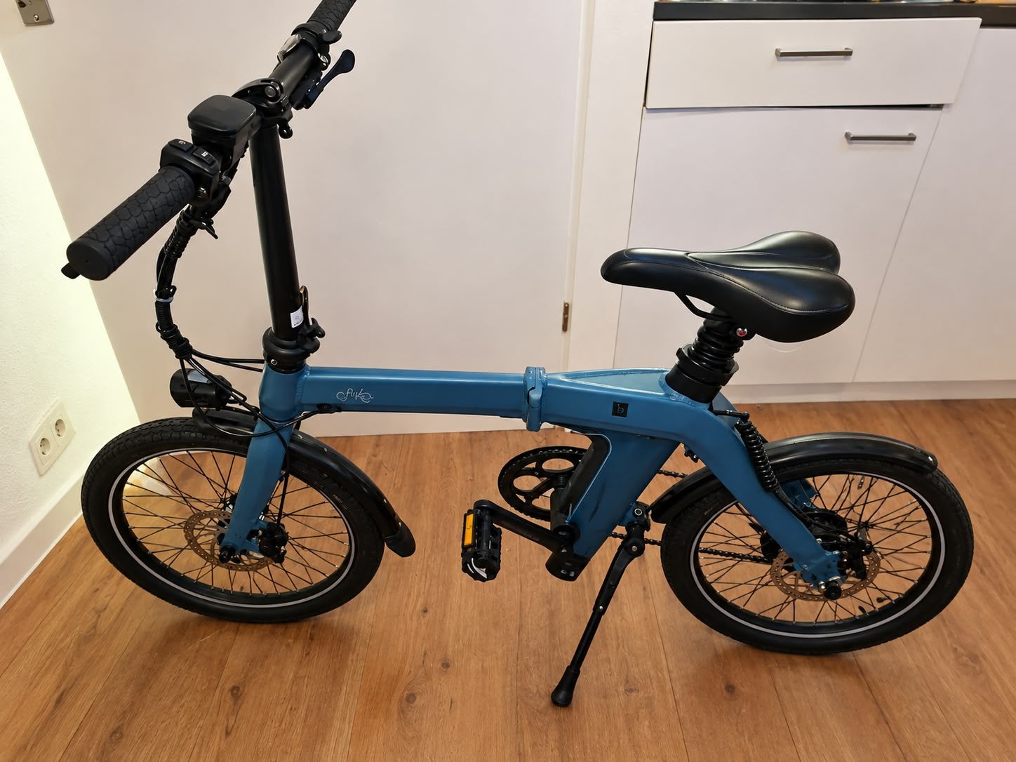 Fiido D11 elektrische vouwfiets incl. Lader, Zo goed als nieuw, Minder dan 47 cm, 50 km per accu of meer, Ophalen