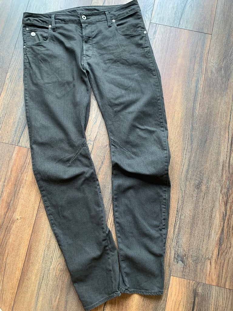 G Star Raw heren jeans 32/32 zwart knoopsluiting 3D slim, G-Star Raw, Zwart, W32 (confectie 46) of kleiner, Ophalen of Verzenden