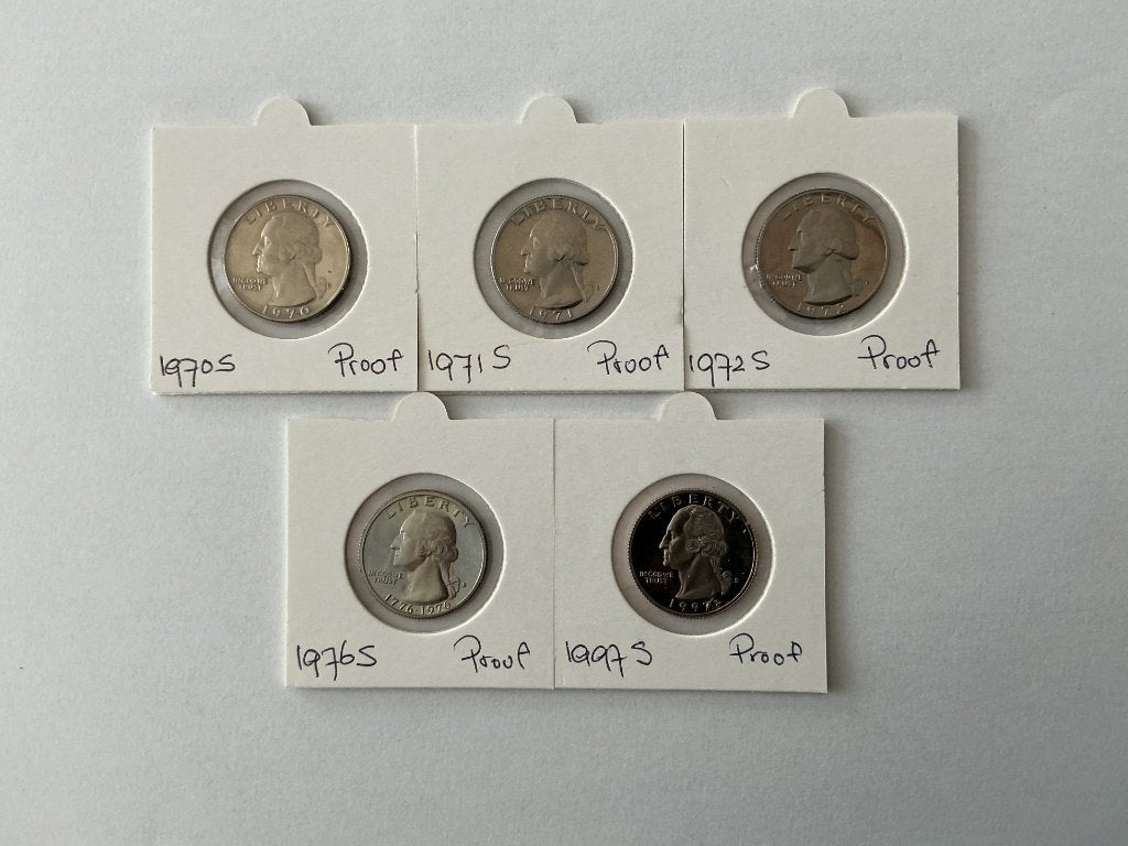 USA Washington Quarters Proof Diversen Jaren, Postzegels en Munten, Munten | Amerika, Verzenden, Noord-Amerika, Losse munt