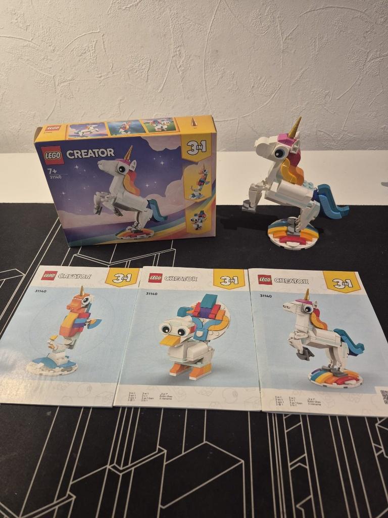 Lego Creator 3-in-1 31140 Magical Unicorn, Compleet, Gebruikt, Lego, Ophalen of Verzenden