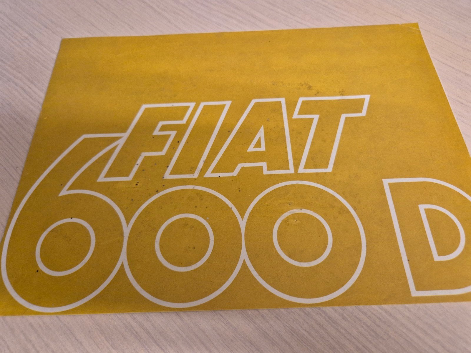 jaren 60 Nederlands Fiat 600 model Fiat 600d folder mooie, Ophalen of Verzenden, Zo goed als nieuw, Overige merken