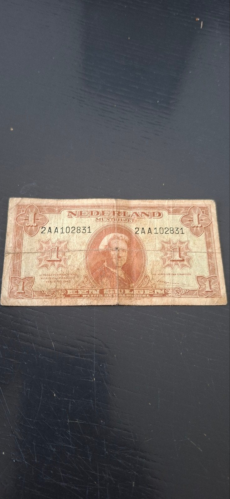 1 gulden biljet 1945 bieden, Postzegels en Munten, Bankbiljetten | Nederland, Ophalen of Verzenden