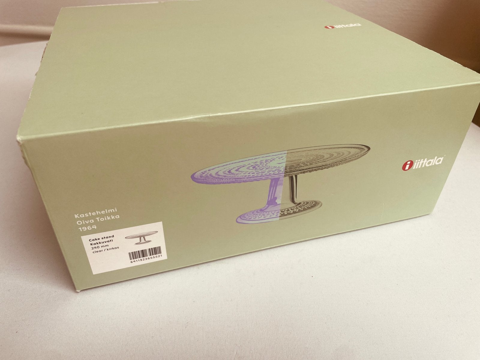 Iittala Kastehelmi taartschaal 240mm - NIEUW IN DOOS, Overige merken, Nieuw, Ophalen of Verzenden, Modern