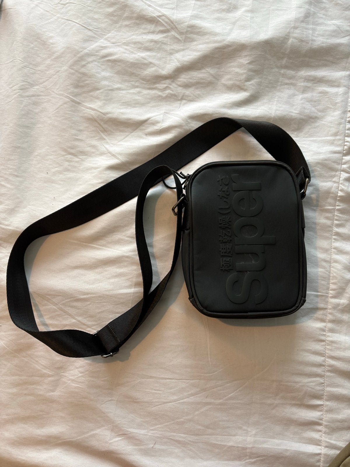 Superdry schoudertasje zwart, Ophalen, Zo goed als nieuw, Zwart, Schoudertasje