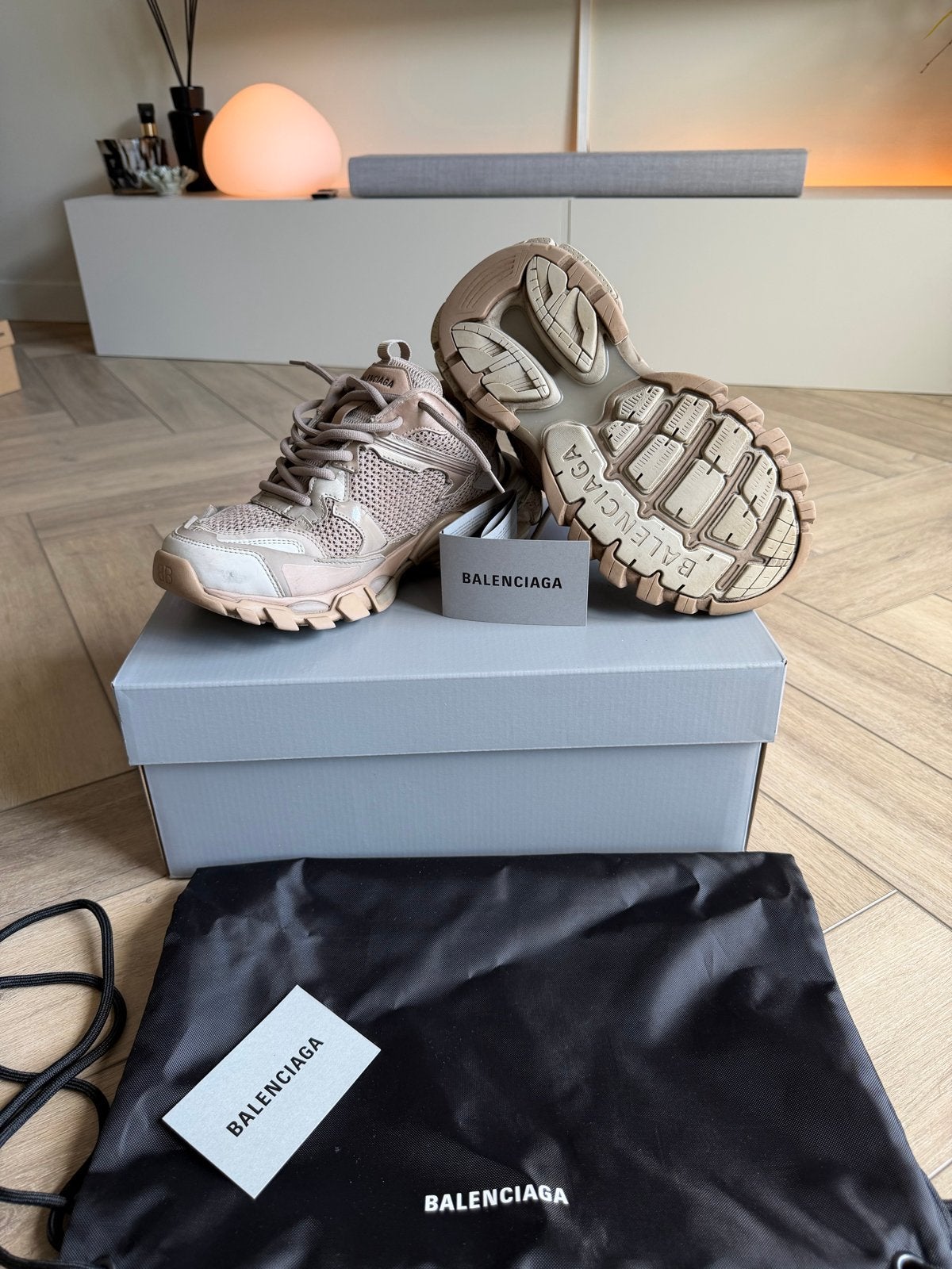 Balenciaga Track.3 Sneakers - Beige - Maat 39, Kleding | Dames, Beige, Ophalen of Verzenden, Sneakers of Gympen, Zo goed als nieuw