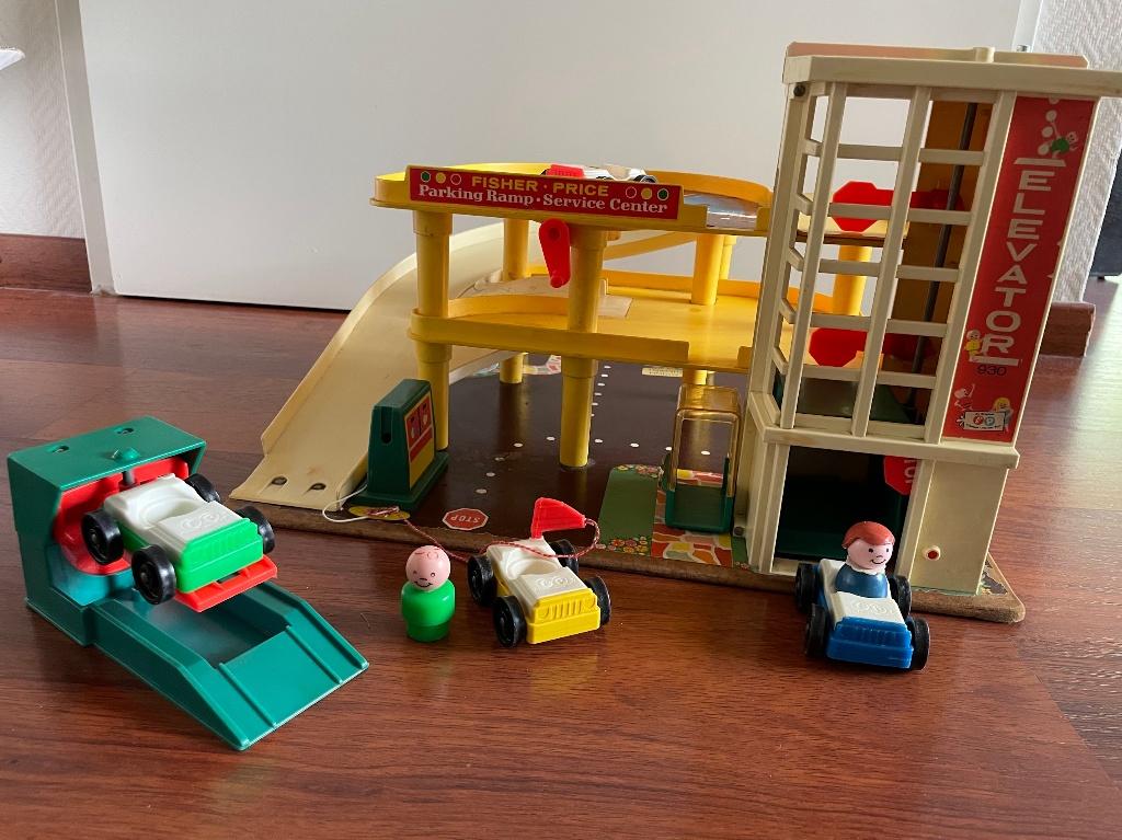 Fisher price vintage garage, Ophalen, Gebruikt, Speelset, Met geluid