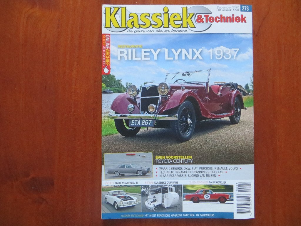 Klassiek & Techniek 273 Toyota Century 1984 , Riley Lynx '37, Ophalen of Verzenden, Nieuw, Toyota